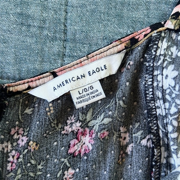 AMERICAN EAGLE Floral Boho Jumpsuit| L - Picture 7 of 13